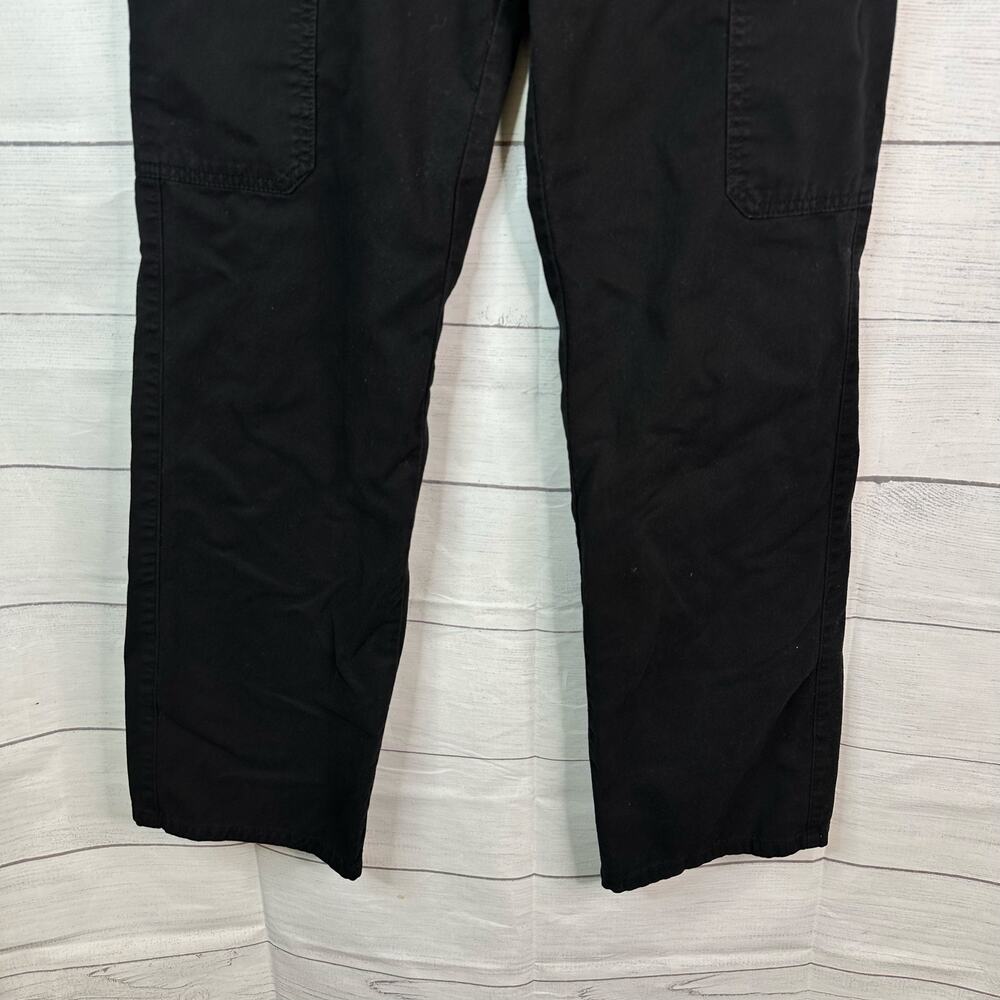 Zara Womens size 4 Cargo Wide Leg Pants Jeans Black Y2K Grunge Streetwear - Picture 7 of 8